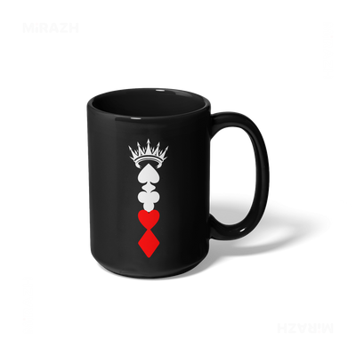 RoyalSuitStack Ceramic Mug 01 Black