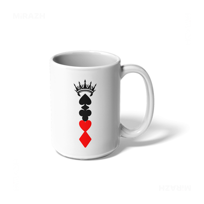 RoyalSuitStack Ceramic Mug 01 White
