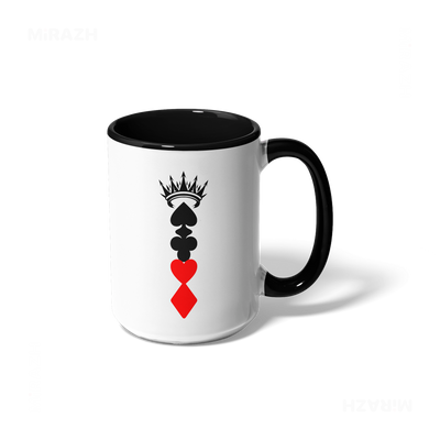 RoyalSuitStack Ceramic Mug 01 White Black