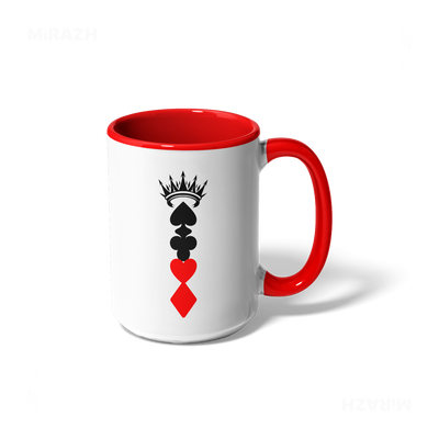 RoyalSuitStack Ceramic Mug 01 White Red