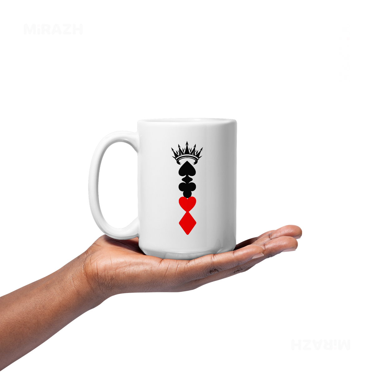RoyalSuitStack Ceramic Mug 03 White
