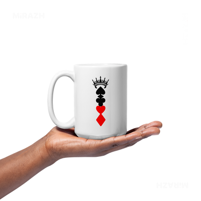 RoyalSuitStack Ceramic Mug 03 White