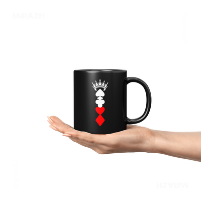 RoyalSuitStack Ceramic Mug 04 Black