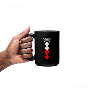 RoyalSuitStack Ceramic Mug 05 Black