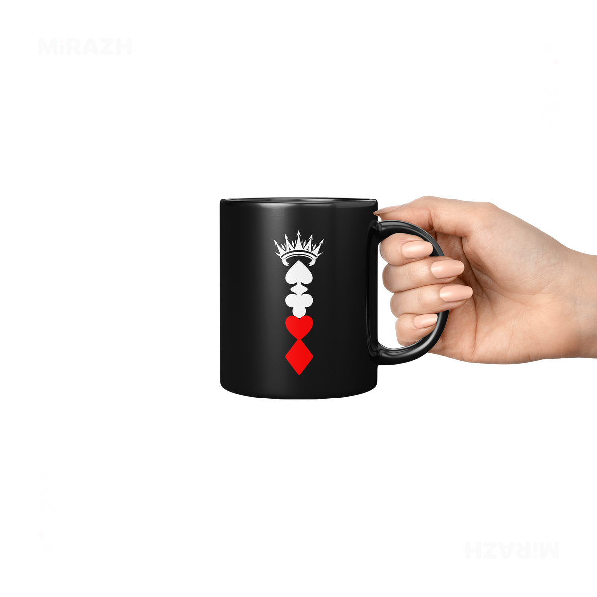 RoyalSuitStack Ceramic Mug 06 Black