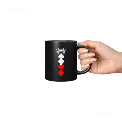 RoyalSuitStack Ceramic Mug 06 Black