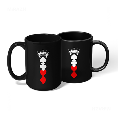 RoyalSuitStack Ceramic Mug 08 Black