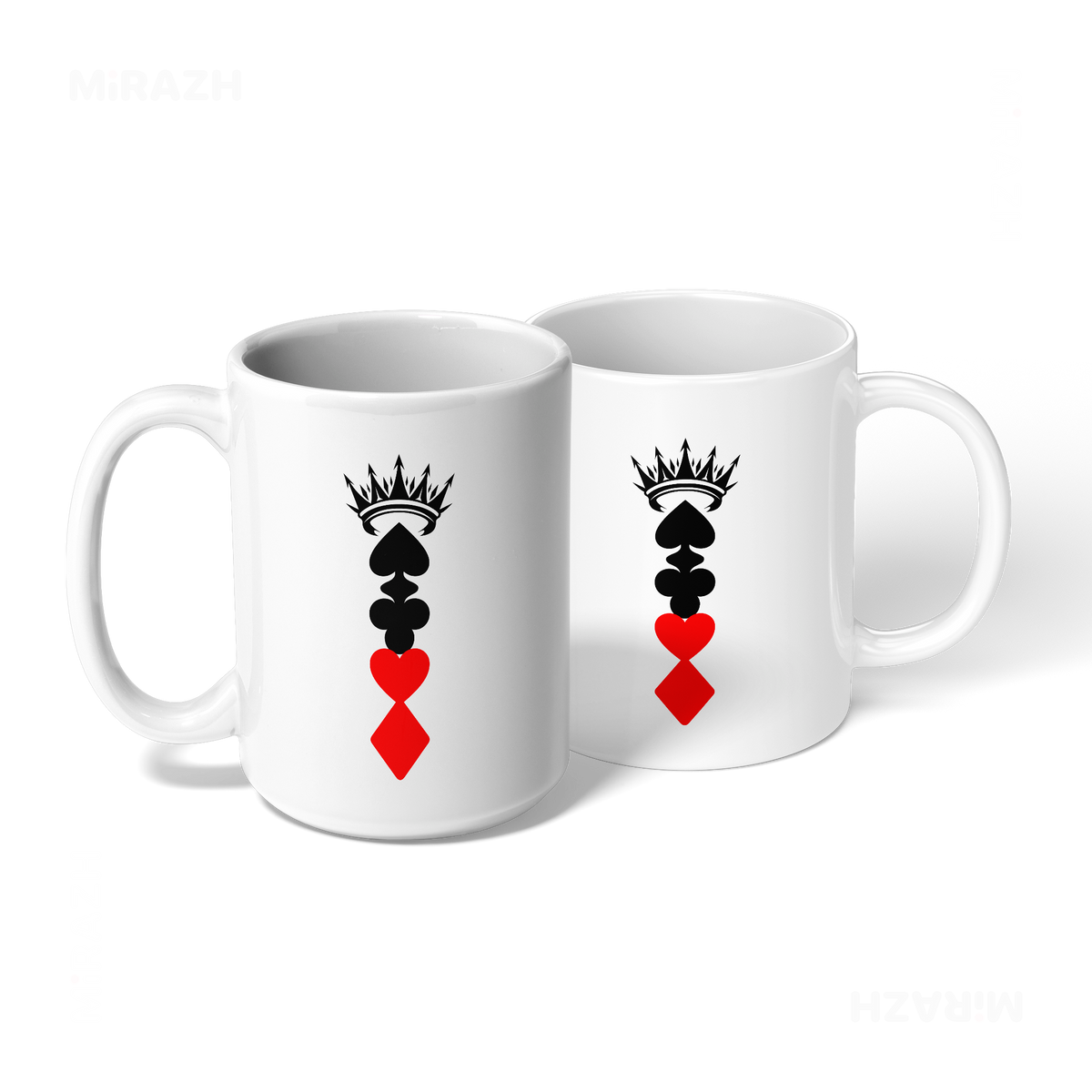 RoyalSuitStack Ceramic Mug 08 White