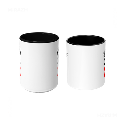 RoyalSuitStack Ceramic Mug 09 White Black
