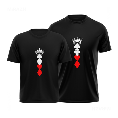RoyalSuitStack Couple T Shirt 01 Black