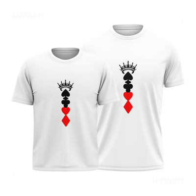 RoyalSuitStack Couple T Shirt 01 White