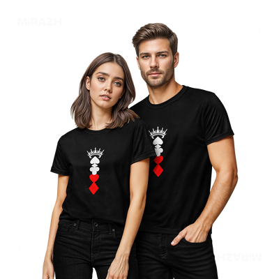 RoyalSuitStack Couple T Shirt 02 Black