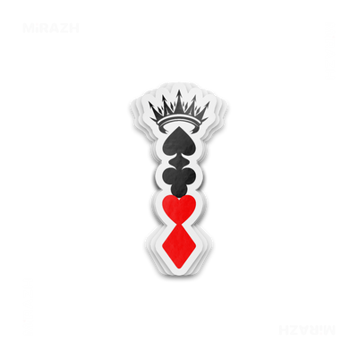 RoyalSuitStack Die Cut Outdoor Sticker 01 Clear