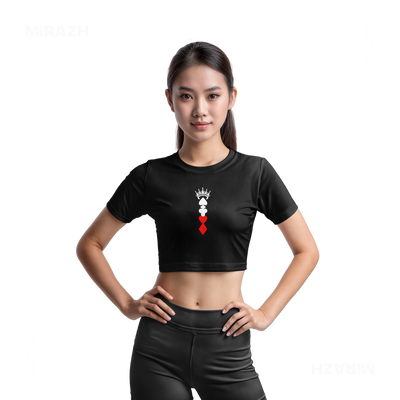 RoyalSuitStack Fitted Crop Top 03 Black