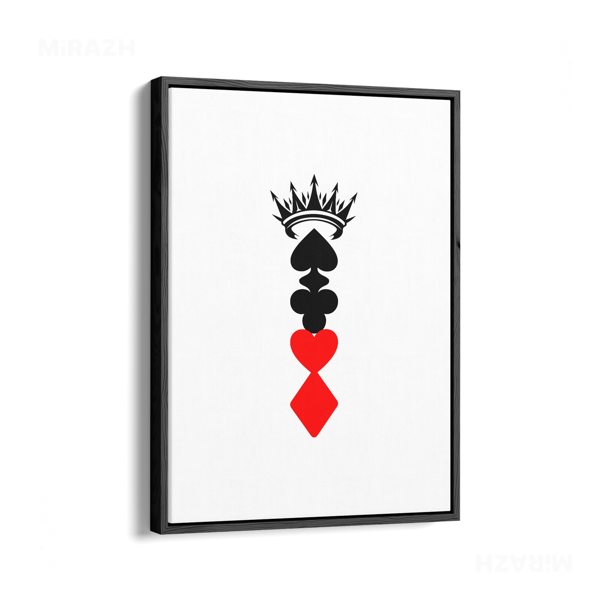 RoyalSuitStack Framed Canvas 01 Black Wood