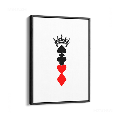 RoyalSuitStack Framed Canvas 01 Black Wood