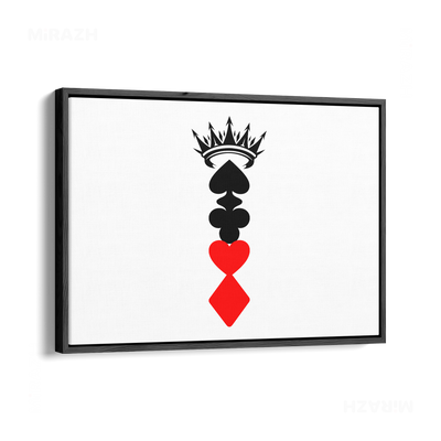 RoyalSuitStack Framed Canvas 03 Black Wood