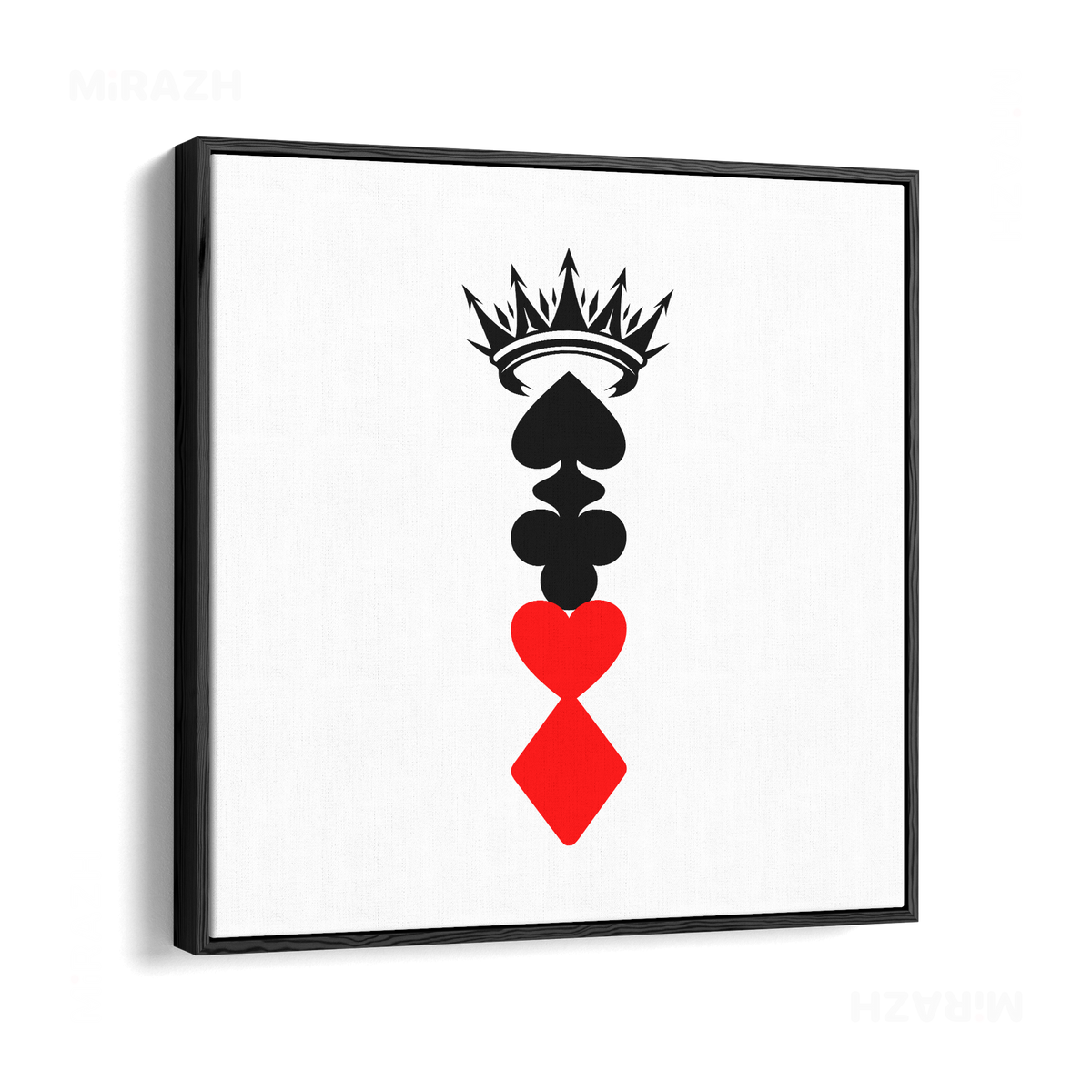 RoyalSuitStack Framed Canvas 04 Black Wood