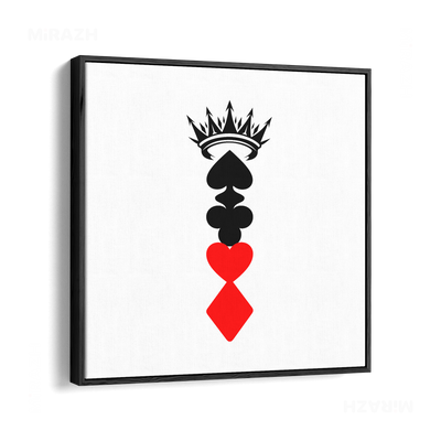 RoyalSuitStack Framed Canvas 04 Black Wood