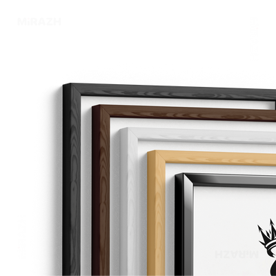 RoyalSuitStack Framed Poster 02 Black Aluminum