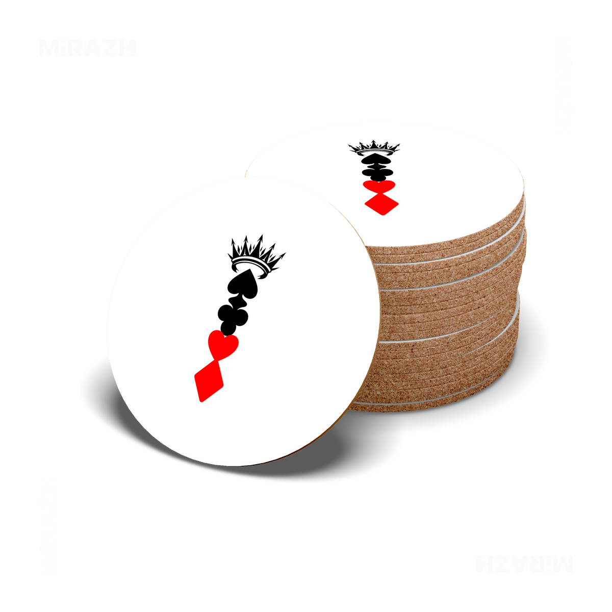 RoyalSuitStack High Gloss Coaster 06 Round