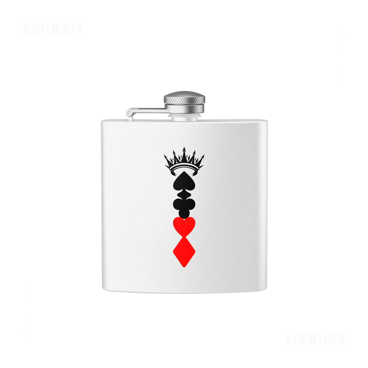 RoyalSuitStack Hip Flasks 01 White