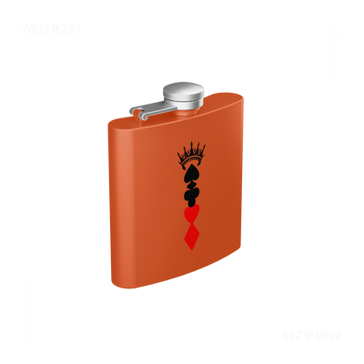 RoyalSuitStack Hip Flasks 03 Orange