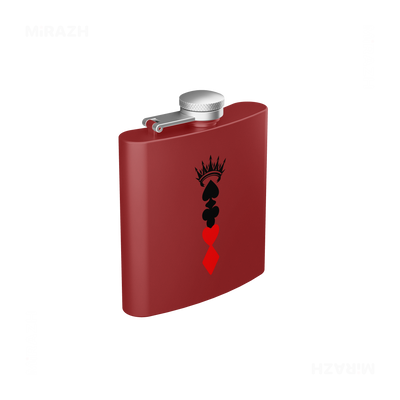 RoyalSuitStack Hip Flasks 03 Red