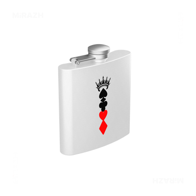 RoyalSuitStack Hip Flasks 03 White