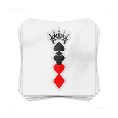 RoyalSuitStack Kiss Cut Sticker 01 Clear