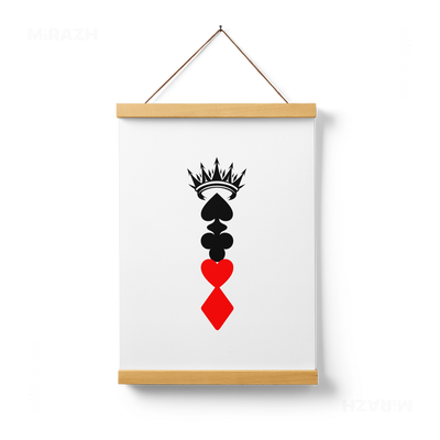 RoyalSuitStack Magnetic Hanger Poster 01 Natural Wood