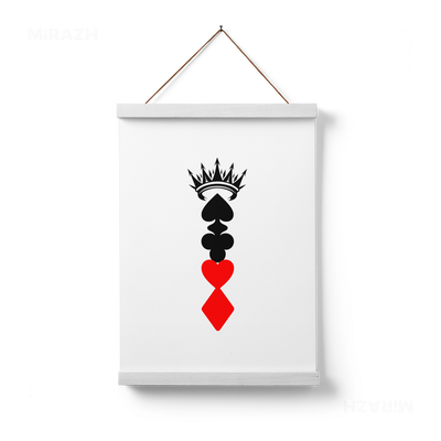 RoyalSuitStack Magnetic Hanger Poster 01 White Wood