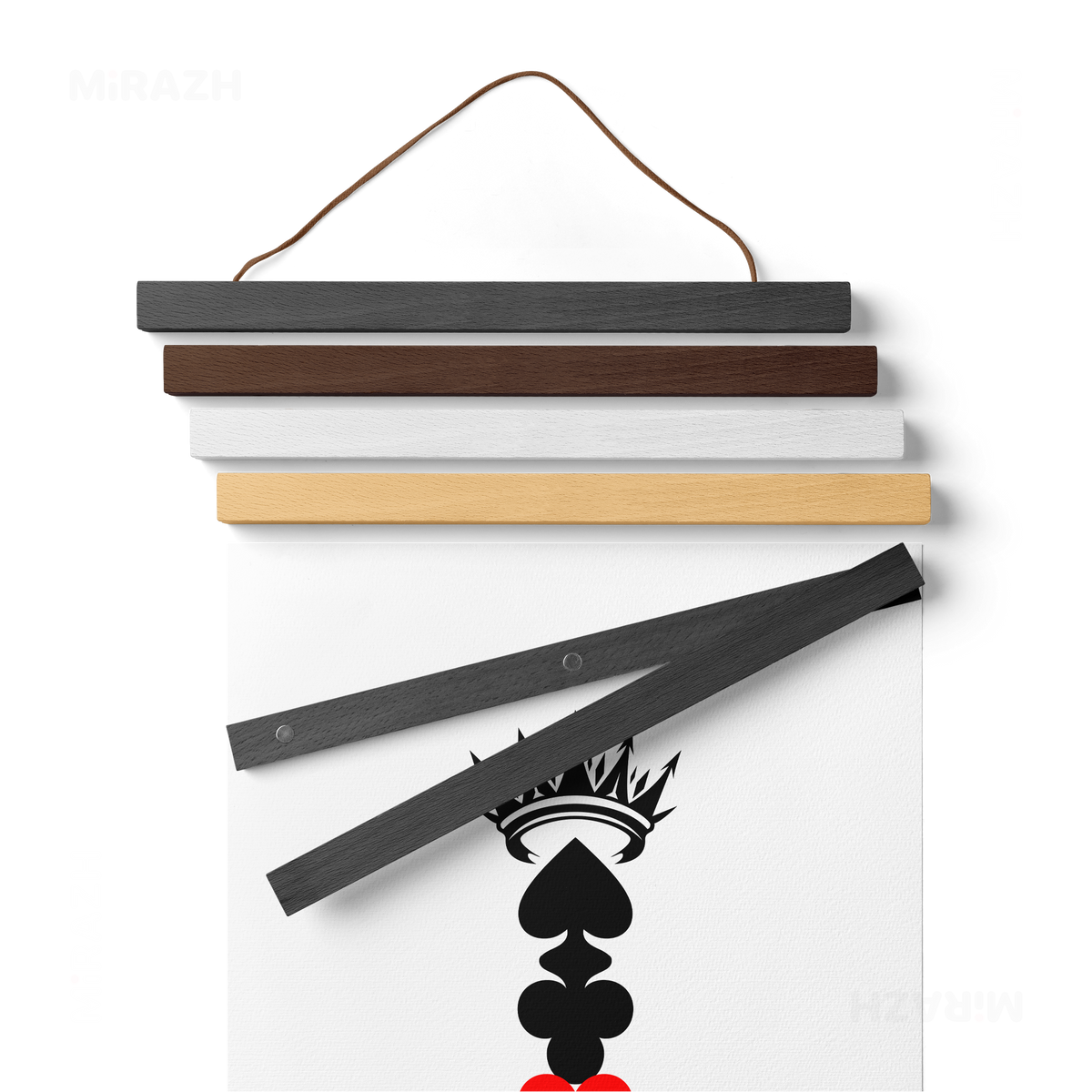 RoyalSuitStack Magnetic Hanger Poster 02 Black Wood