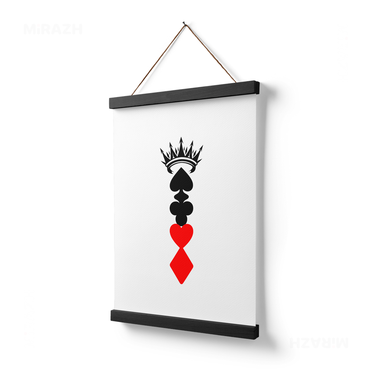 RoyalSuitStack Magnetic Hanger Poster 03 Black Wood