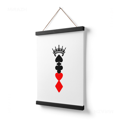 RoyalSuitStack Magnetic Hanger Poster 03 Black Wood