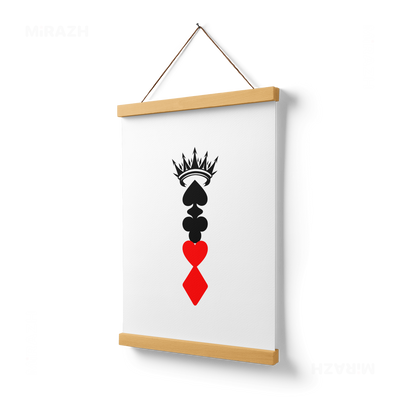 RoyalSuitStack Magnetic Hanger Poster 03 Natural Wood