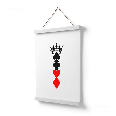 RoyalSuitStack Magnetic Hanger Poster 03 White Wood