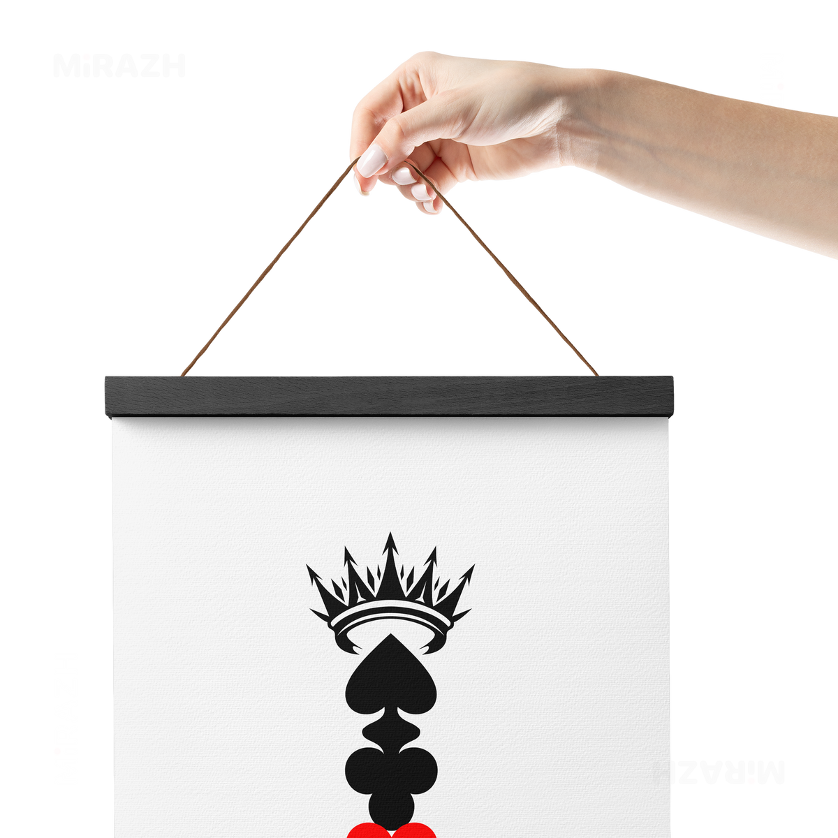 RoyalSuitStack Magnetic Hanger Poster 05 Black Wood