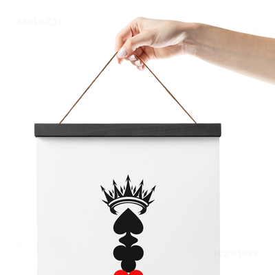 RoyalSuitStack Magnetic Hanger Poster 05 Black Wood