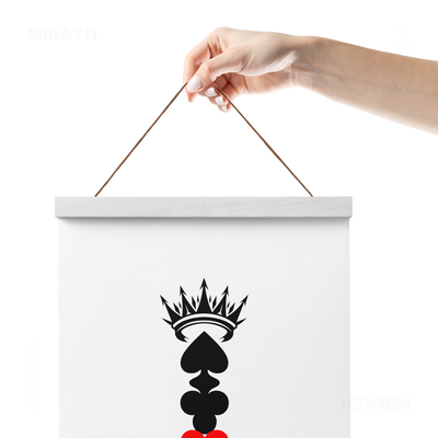 RoyalSuitStack Magnetic Hanger Poster 05 White Wood