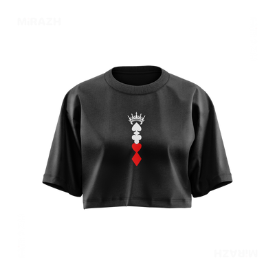 RoyalSuitStack Over Sized Crop Top 01 Faded Black