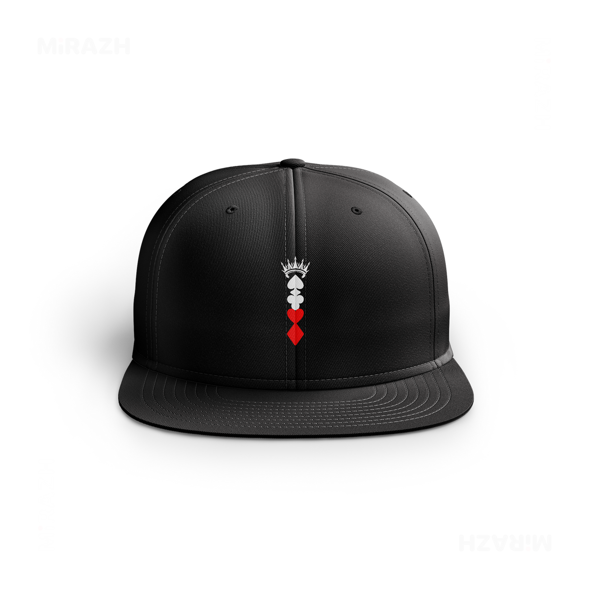 RoyalSuitStack Snapback Caps 01 Black DTF