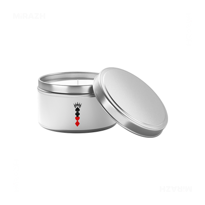 RoyalSuitStack Tin Candle 03 Silver