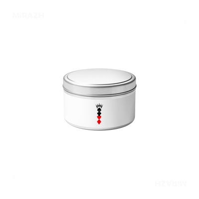 RoyalSuitStack Tin Candle 04 Silver