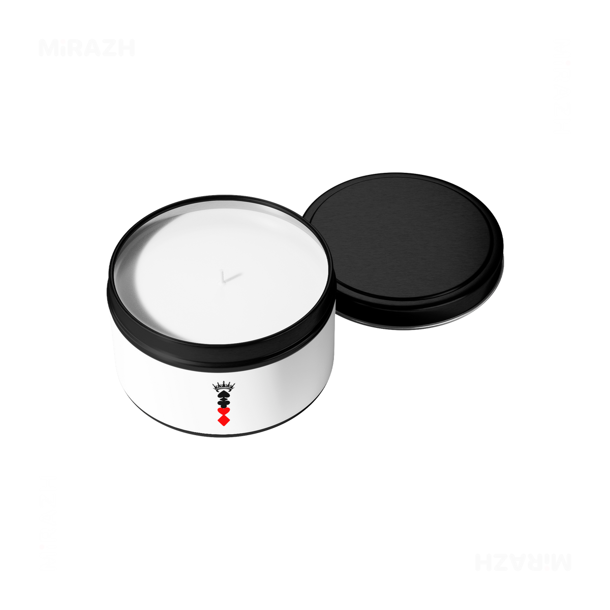 RoyalSuitStack Tin Candle 05 Black
