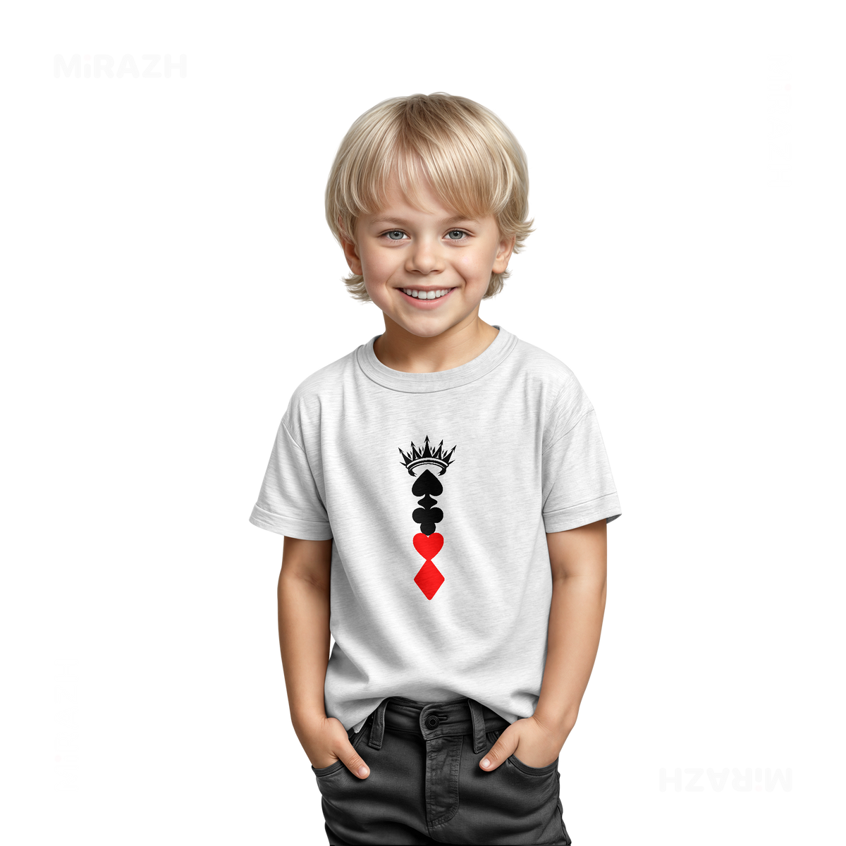 RoyalSuitStack Toddler T Shirt 03 White