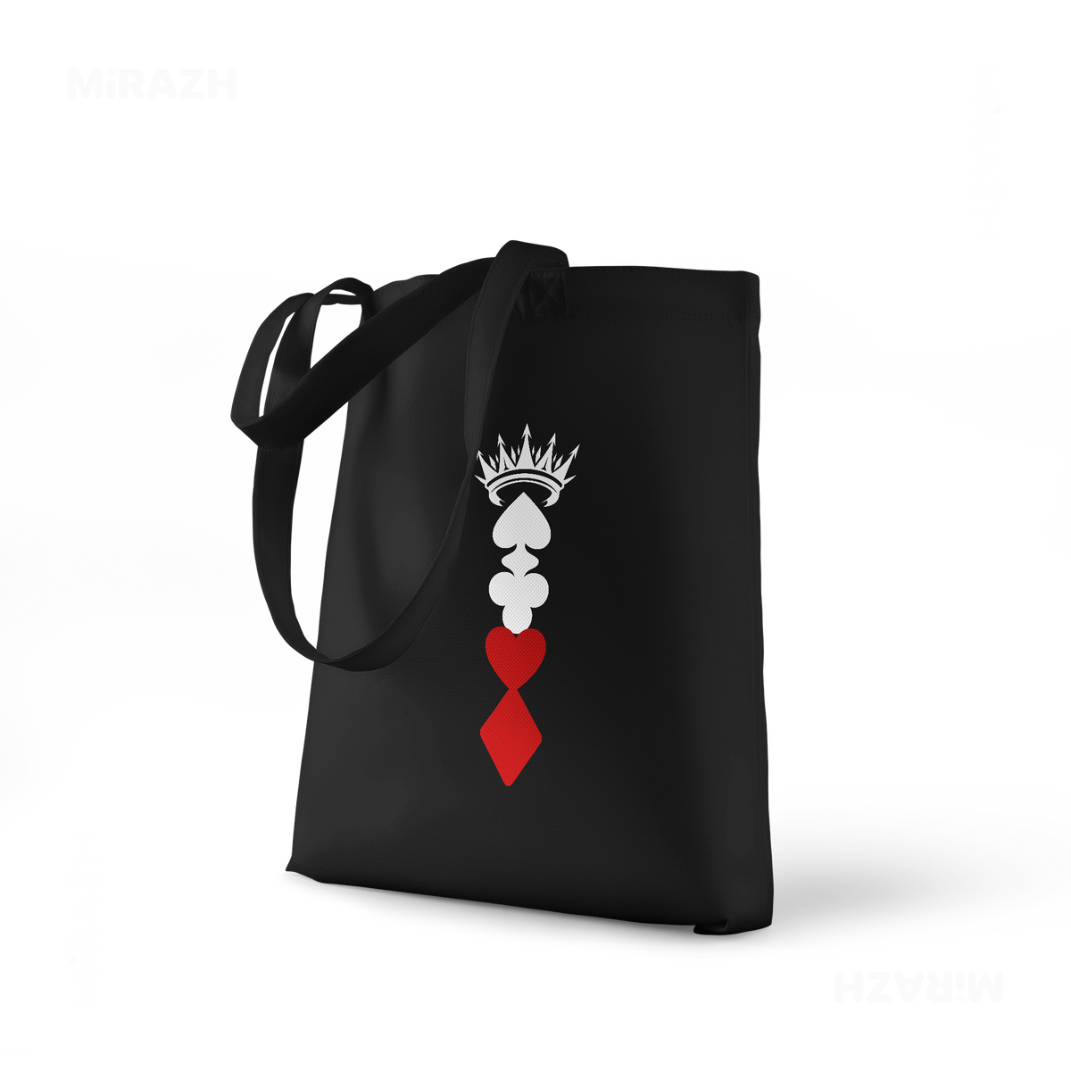 RoyalSuitStack Tote Bags 01 Black