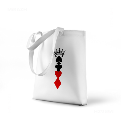 RoyalSuitStack Tote Bags 01 White