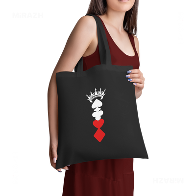 RoyalSuitStack Tote Bags 02 Black
