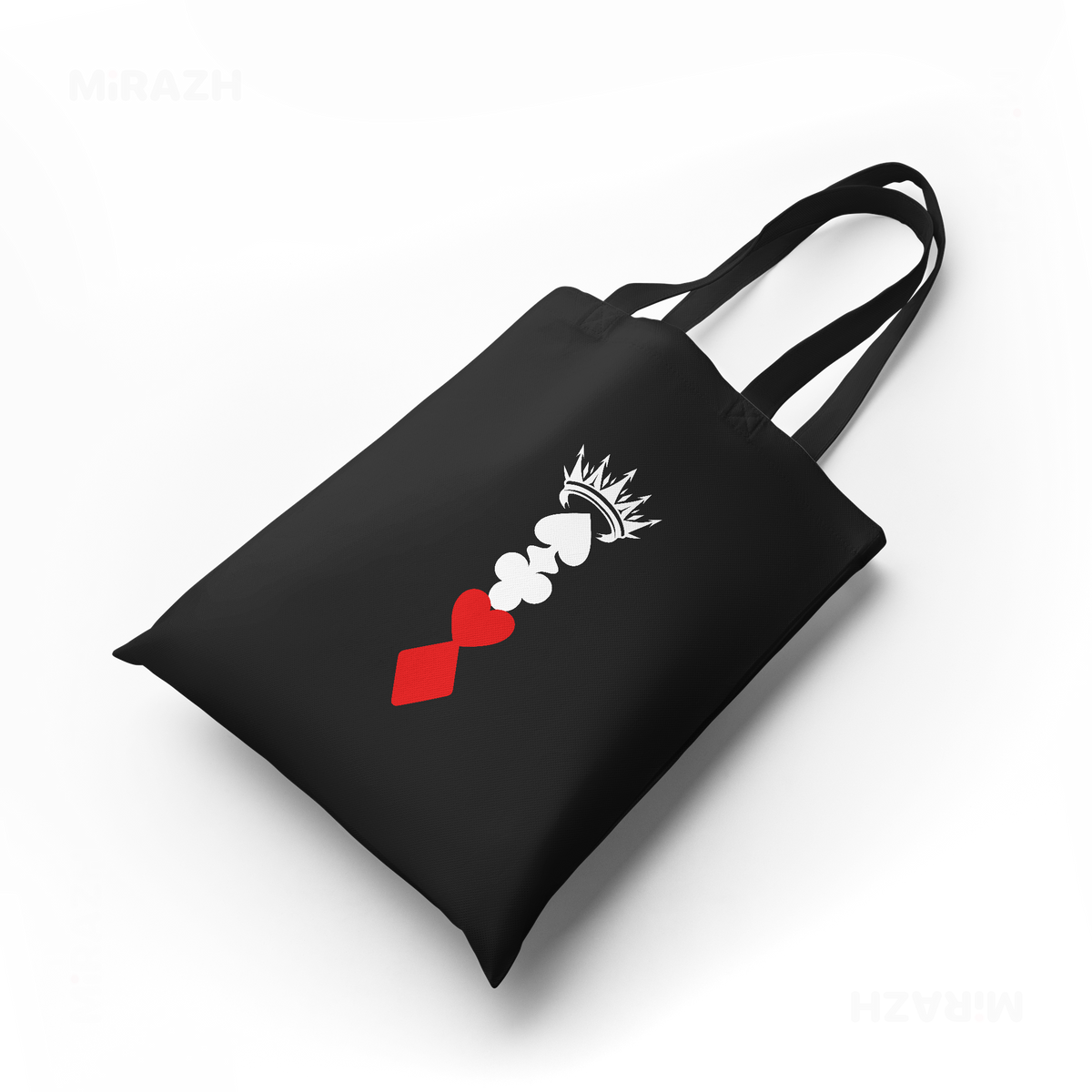 RoyalSuitStack Tote Bags 04 Black